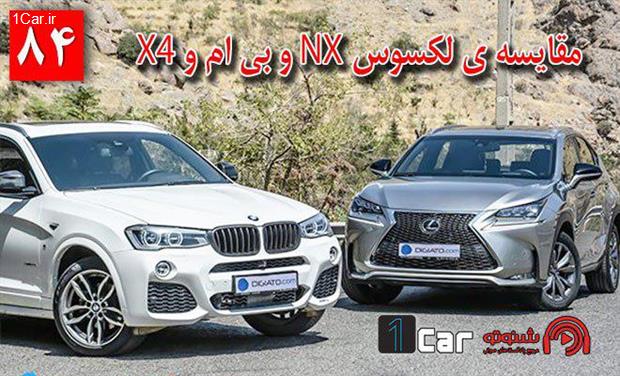 پادکست، مقایسه لکسوس NX و بی ام و X4